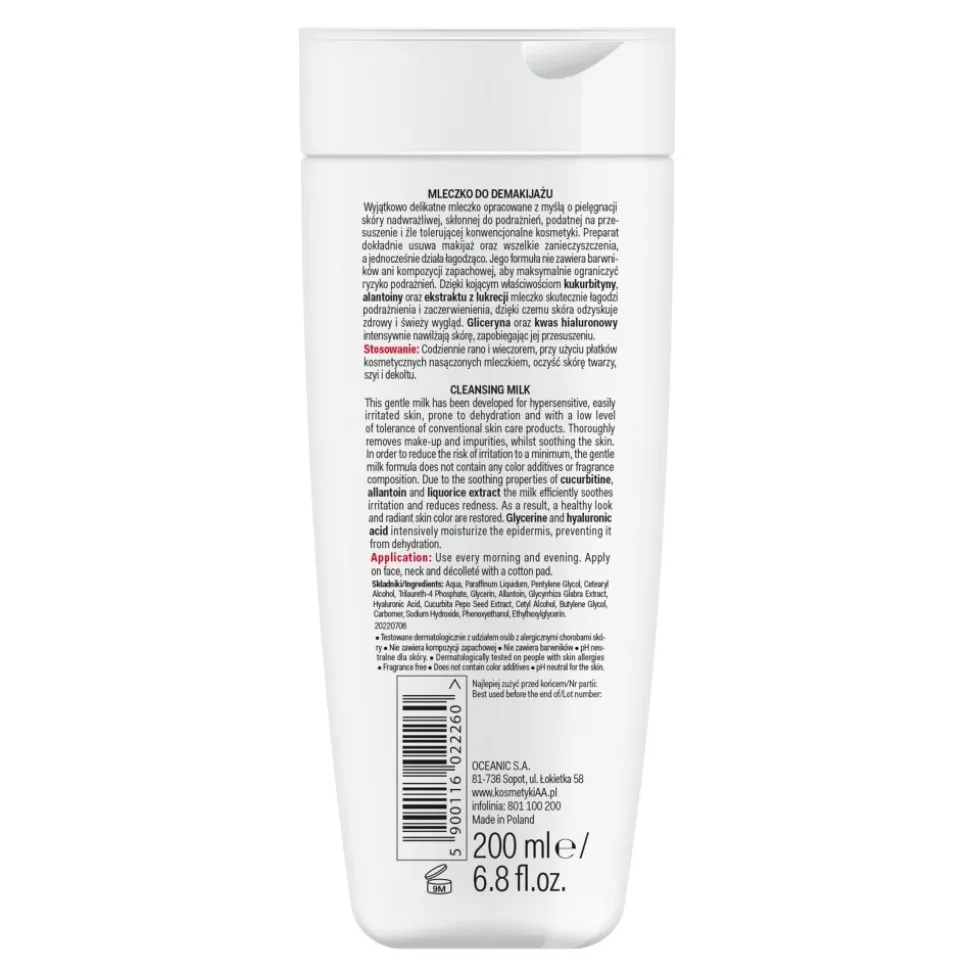 Aa help ca mleczko do demakijażu, 200 ml