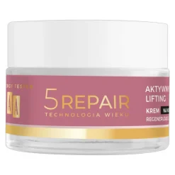 AA Technologia Wieku 5 Repair 50+, aktywny lifting krem na noc regenerująco-rozświetlający, 50 ml