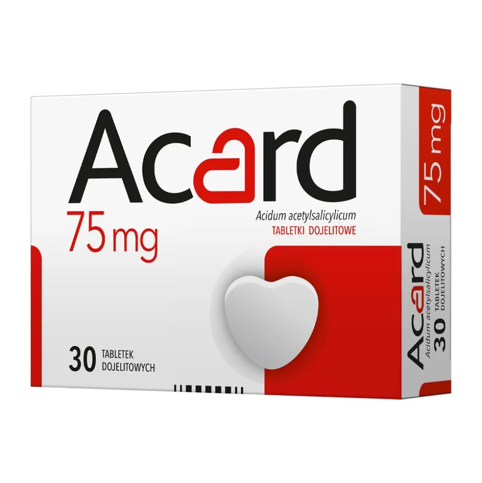 Acard, 75 mg, tabletki dojelitowe, 30 szt.