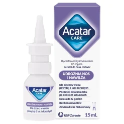 Acatar Care, 0,5 mg/ml, aerozol do nosa, 15 ml.