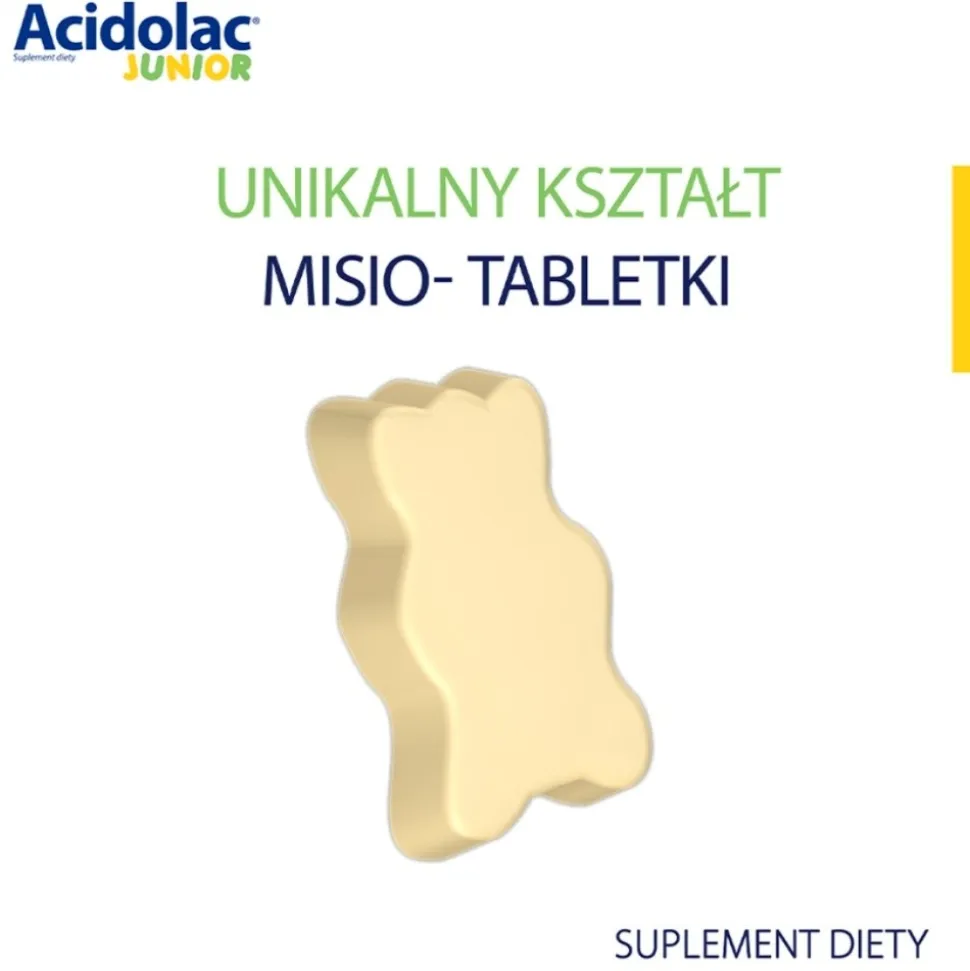 Acidolac Junior, misio-tabletki, smak białej czekolady, 20szt.