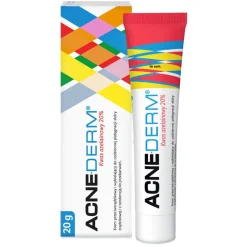 Acne-Derm, krem przeciwtrądzikowy i wybielający, 20 g