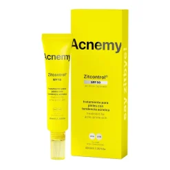 Acnemy Zitcontrol SPF 50, krem przeciwsłoneczny do twarzy dla skóry z niedoskonałościami, 40 ml