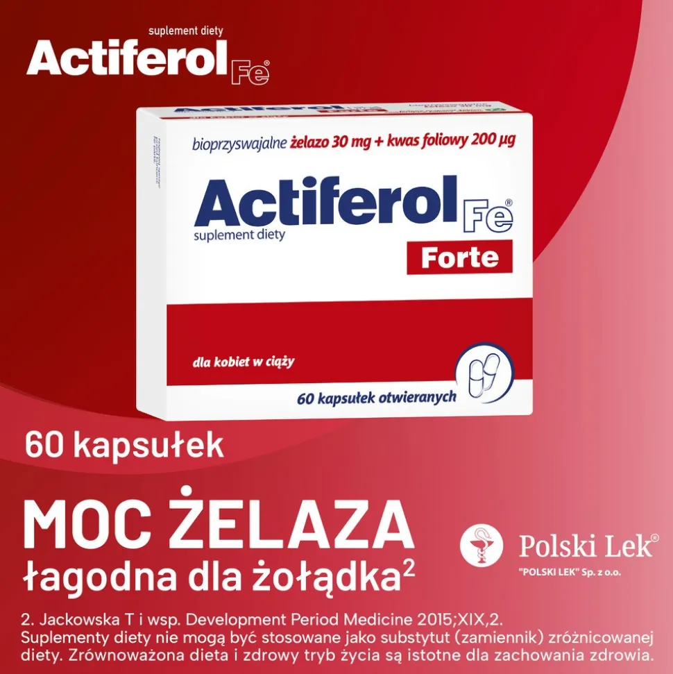 Actiferol Fe Forte, kapsułki otwierane, 60 szt.