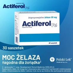 Actiferol Fe, 30 mg, proszek do rozpuszczenia w saszetkach, 30 szt.