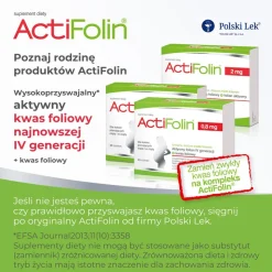 ActiFolin 0,8 mg, tabletki powlekane, 90 szt.