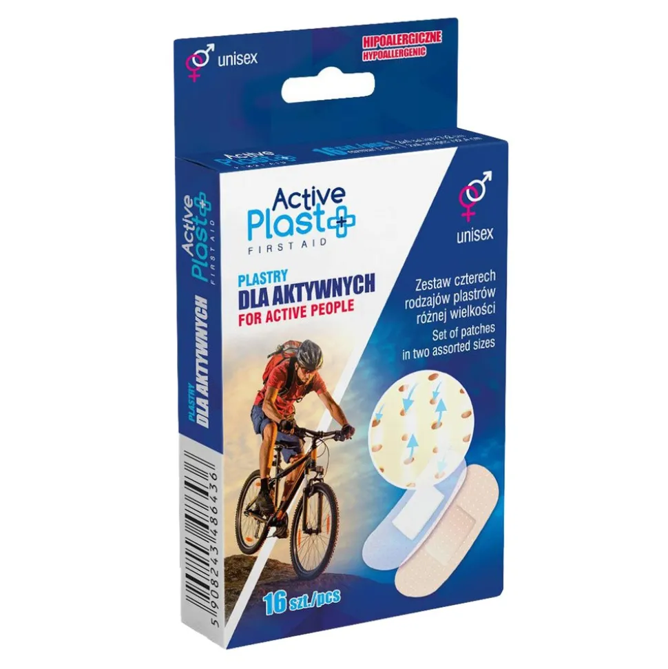 Active Plast Dla aktywnych, zestaw plastrów, 16 szt.
