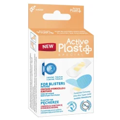 Active Plast, zestaw plastrów na pęcherze, hydrokoloidowe, 5 szt.