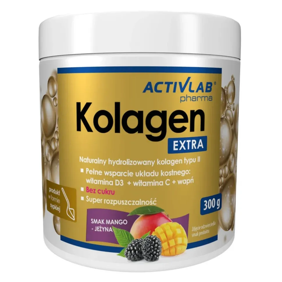 Activlab Pharma Kolagen Extra, smak mango-jeżyna, proszek, 300 g