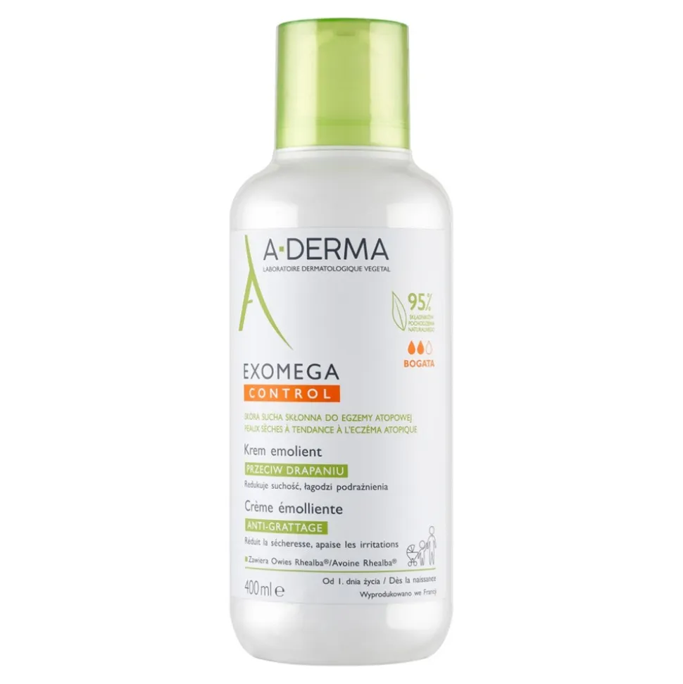 Aderma Exomega Control, krem emolient, 400 ml