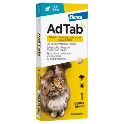 AdTab, dla kotów 2 - 8 kg, 48 mg, tabletka do rozgryzania i żucia, 1 szt.