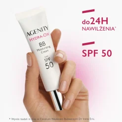 Agenity Hydra-Ox, nawilżający krem BB z SPF 50, 20 medium beige, 30 ml