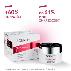 Agenity MenoPerfect 3°, łagodzący krem wypełniający na dzień SPF 20, 50 ml