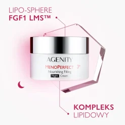 Agenity MenoPerfect 3°, odżywczy krem wypełniający, 50 ml