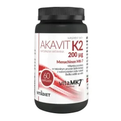 Akavit Naturalna witamina K2, 200 µg, kapsułki, 60 szt.