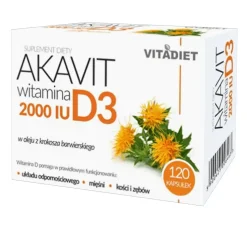 Akavit Witamina D3 2000 IU, kapsułki, 120 szt.