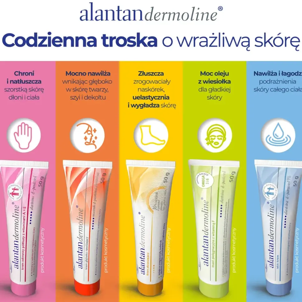 Alantandermoline, krem głęboko nawilżający, 50 g