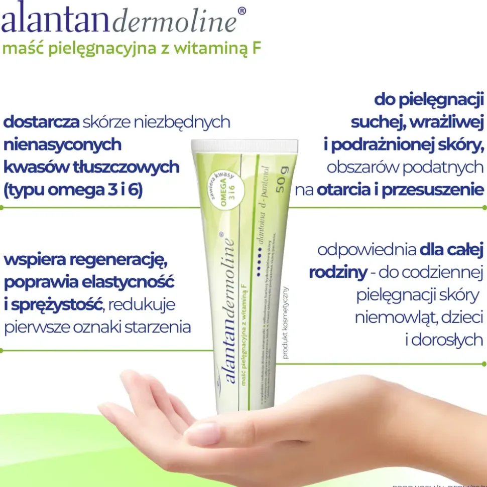 Alantandermoline, maść pielęgnacyjna z witaminą F, 50 g