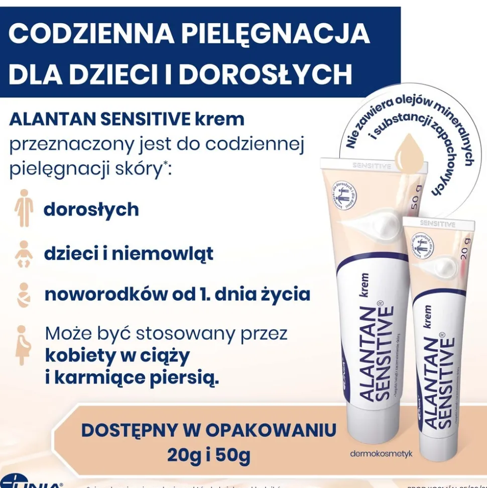 Alantan Sensitive, krem, 20 g