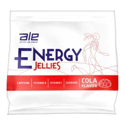 ALE Energy Jellies, żelki o smaku coli z kofeiną i guaraną, 50 g