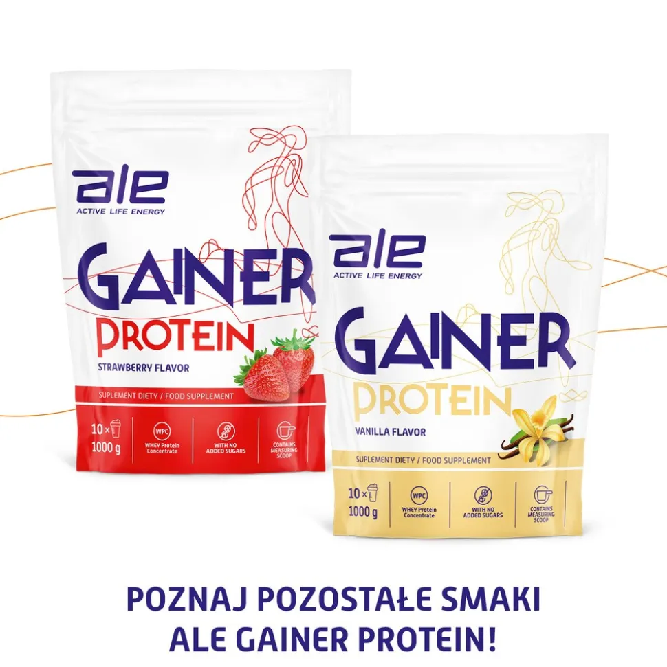 ALE Gainer Protein Chocolate Flavor, proszek, 1000 g