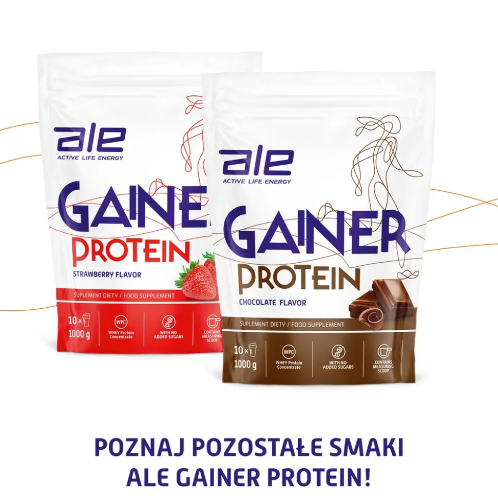 ALE Gainer Protein Vanilla Flavor, proszek, 1000 g