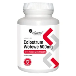 Aliness Colostrum Wołowe 500 mg, kapsułki, 100 szt.