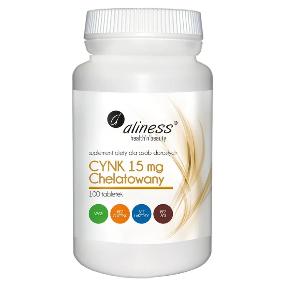 Aliness Cynk Chelatowany 15 mg, tabletki, 100 szt.