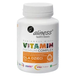 Aliness Premium Vitamin Complex dla dzieci, tabletki do ssania, 120 szt.