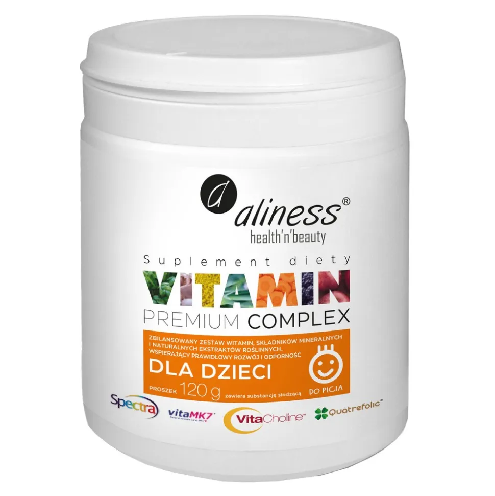 Aliness Vitamin Premium Complex dla dzieci, proszek, 120 g
