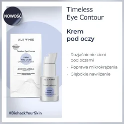 Alkmie Timeless Eye Contour, krem pod oczy z luteiną, 15 ml