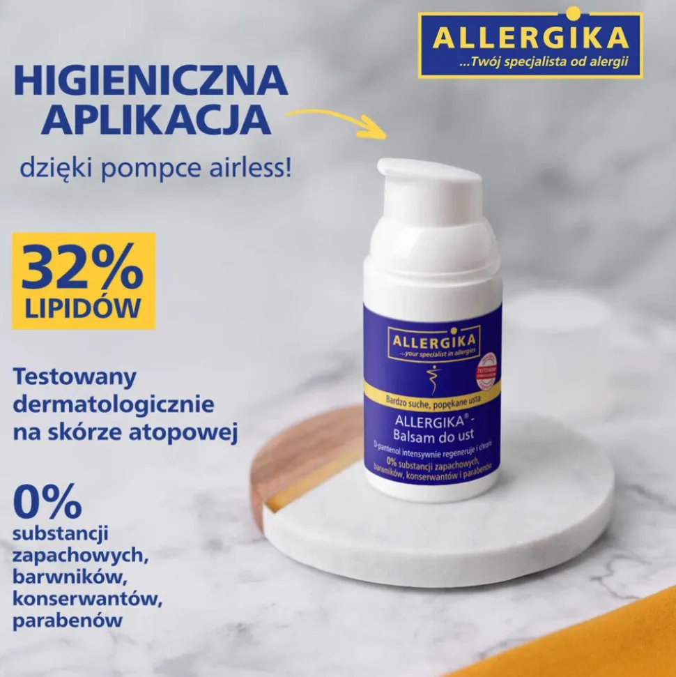 Allergika, balsam do ust, 15 ml