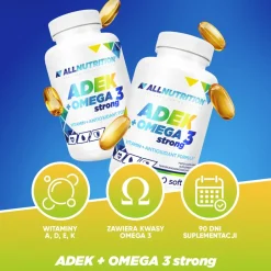 Allnutrition ADEK + Omega 3 Strong, kapsułki, 90 szt.