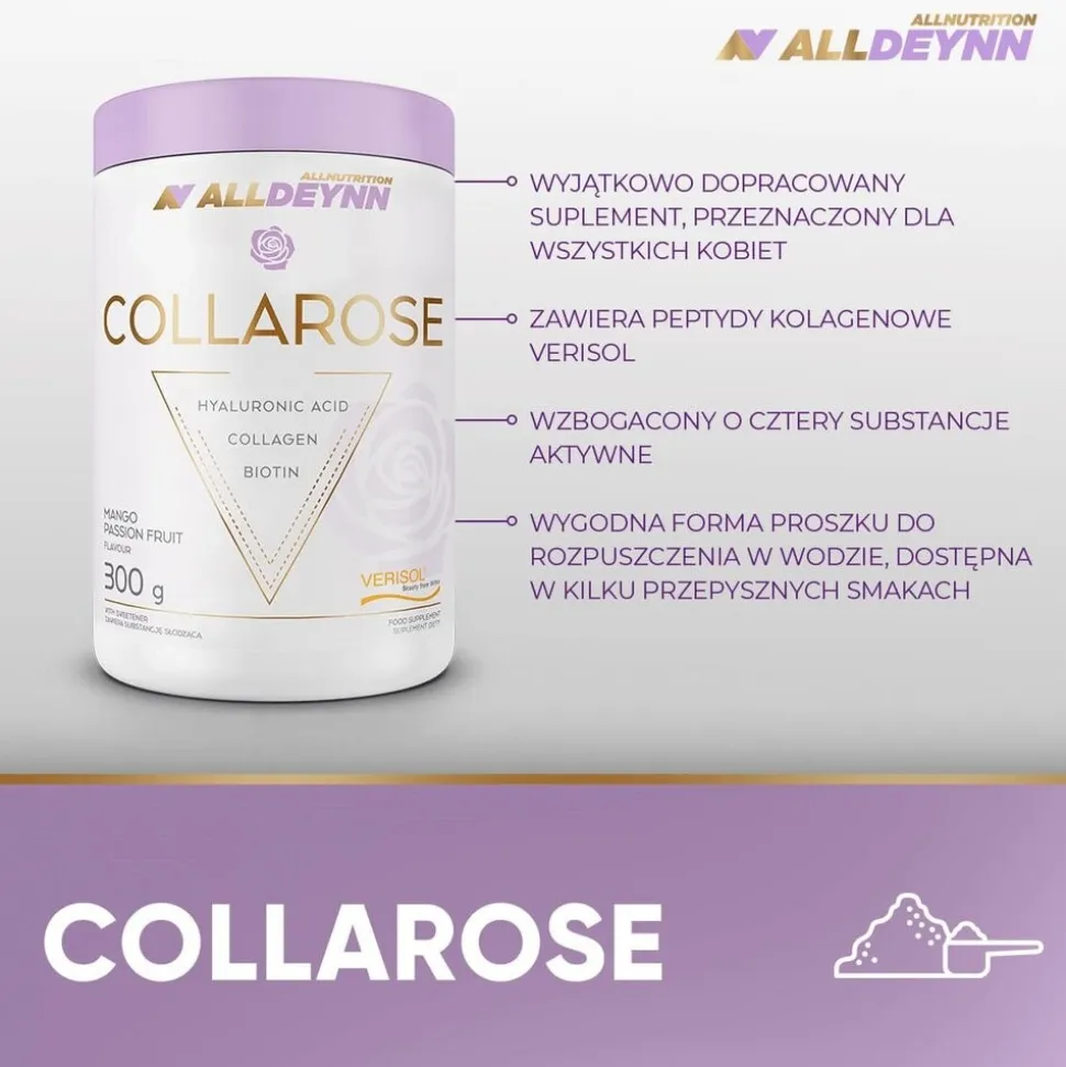 Allnutrition, ALLDEYNN CollaRose orange, proszek, 300 g