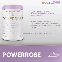 Allnutrition, ALLDEYNN PowerRose tropical - orange, proszek, 450 g