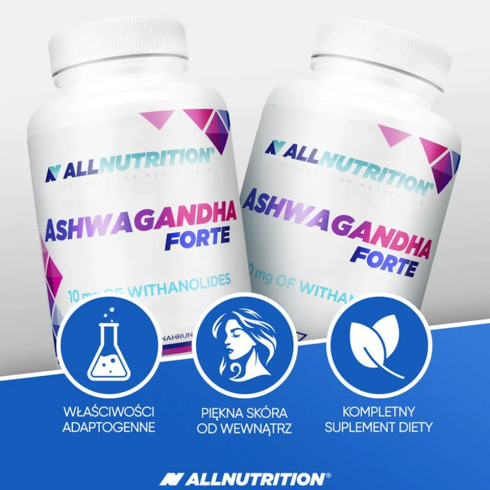 AllNutrition Ashwagandha Forte, kapsułki, 90 szt.