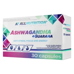 Allnutrition Ashwagandha+guarana, kapsułki, 30 szt.