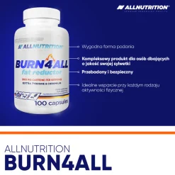 Allnutrition Burn 4 All Fat Reductor, kapsułki, 100 szt.