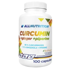 Allnutrition Curcumin + Ginger + Piperine, kapsułki, 100 szt.