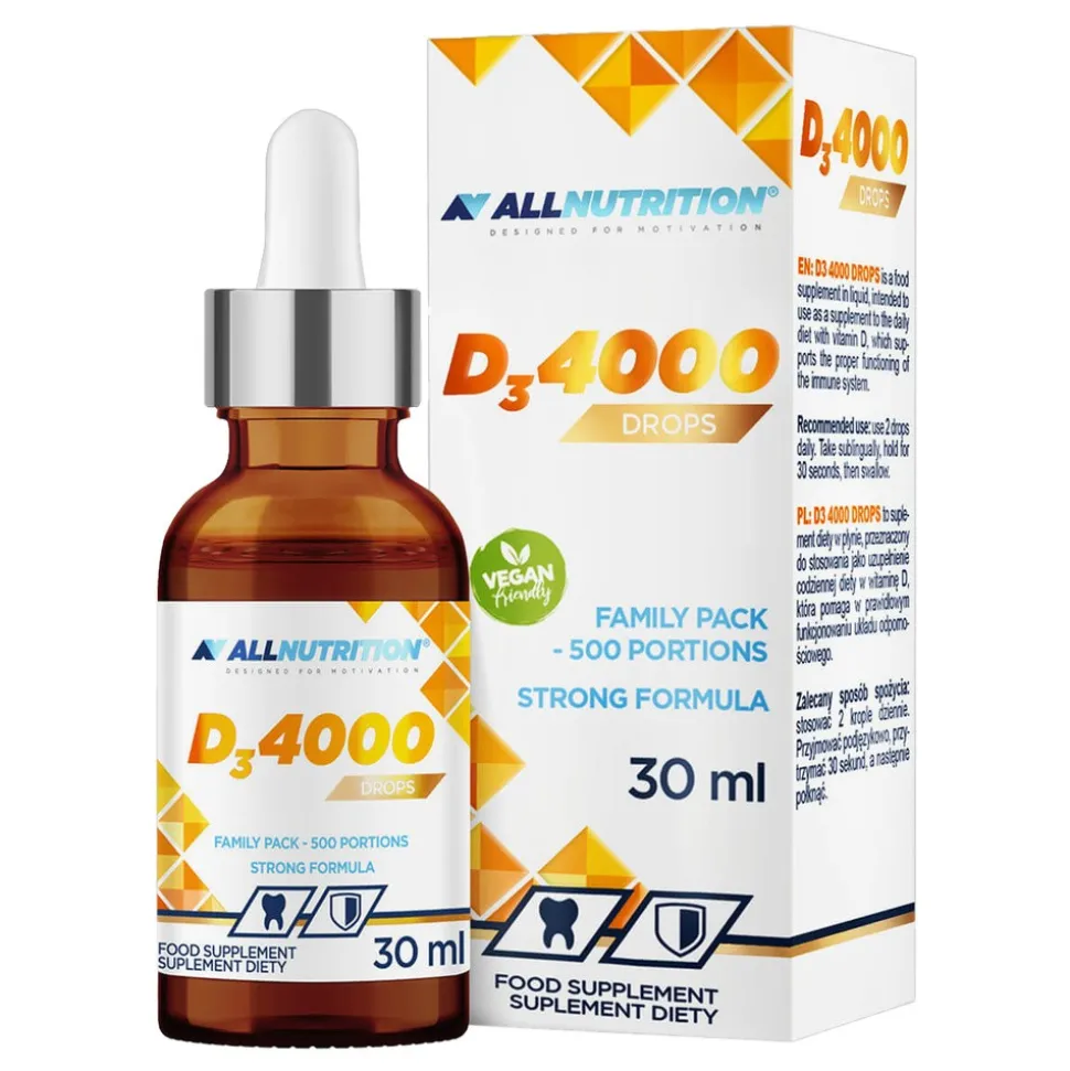Allnutrition D3 4000, krople, 30 ml