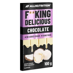 Allnutrition Fitking Chocolate White Choco With Coconut, biała czekolada z dodatkiem wiórków kokosowych, 100 g