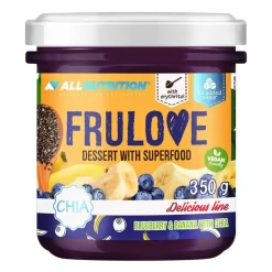 Allnutrition Frulove Dessert With Superfood, deser jagoda i banan z nasionami chia, 350 g
