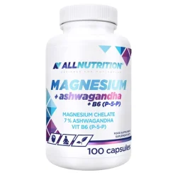 Allnutrition Magnesium+Ashwagandha+B6 (P-5-P), kapsułki, 100 szt.