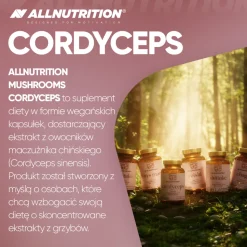 Allnutrition Mushrooms Cordyceps, kapsułki, 60 szt.