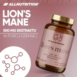 Allnutrition Mushrooms Lion's Mane, kapsułki, 60 szt.
