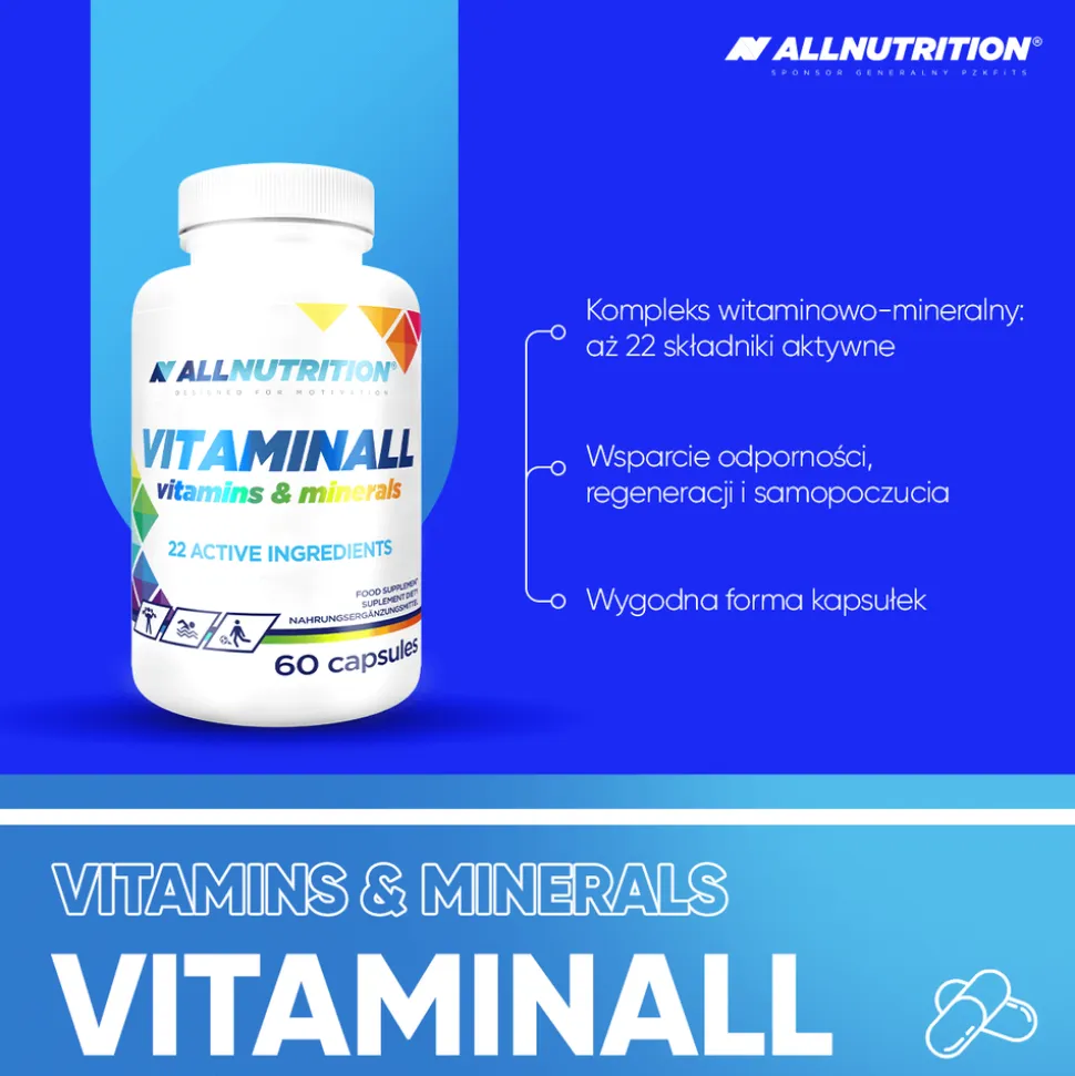 Allnutrition Vitaminall vitamins & minerals, kapsułki, 60 szt.