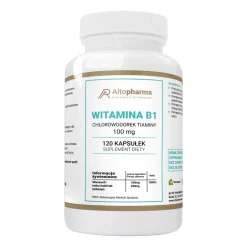Alto Pharma Witamina B1 Chlorowodorek Tiaminy 100 mg, kapsułki, 120 szt.