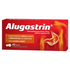 Alugastrin, 340 mg, tabletki do rozgryzania i żucia, 40 szt.