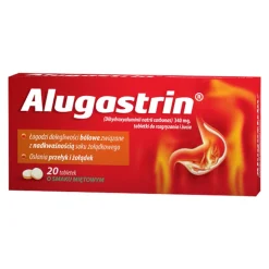 Alugastrin, 340 mg, tabletki do rozgryzania, żucia, 20 szt.