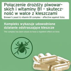 AniForte, Naturalna ochrona przed kleszczami, małe psy, 60 szt